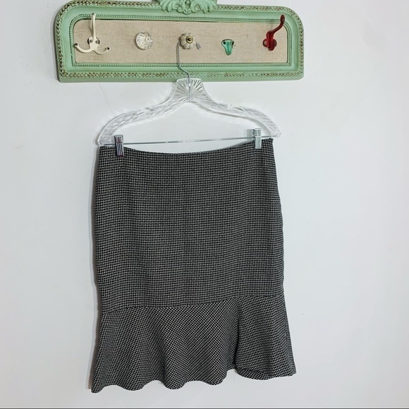 Jess Basic Wool Blend Skirt Suit classic black & White academia preppy 8 - Picture 5 of 11